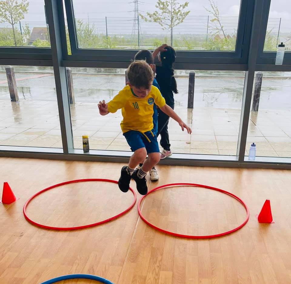 Children enjoying a PE Monkeys lesson